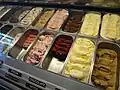 closeup fresh ice cream