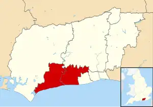 Arun shown on a map