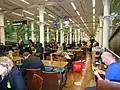 Eurostar waiting lounge.