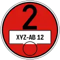Feinstaubplakette Gruppe 2