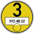 Feinstaubplakette Gruppe 3