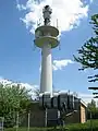 Kleiner Fernmeldeturm man_made=tower tower:type=communication communication:mobile_phone=yes communication:radio=yes communication:microwave=yes tower:platforms=2