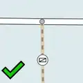 Correct: gate near the intersection of a path and a highway.