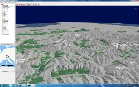 alps terrain OSM-3D.org