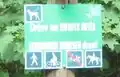 No motorcycle, dog on leash