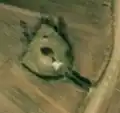 1/2 Earth mound representing an important tomb (Bing satellite imagery)