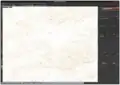 Elevation visualization: Contour lines on white background