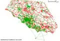 In rosso le strade ancora senza nome al 13 Dicembre 2011
