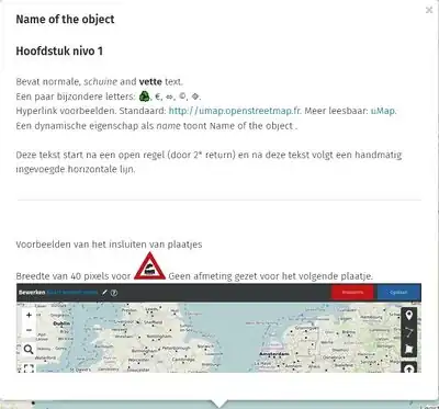 Example formatting