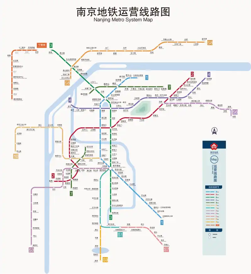 南京地铁线路图