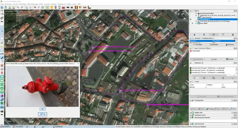 Importierte daten aus dem OSMtracker in JOSM