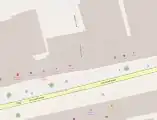 A screenshot of Hopkin's Lane showing it as tunnel=building_passage.