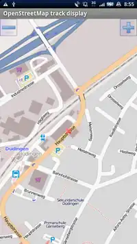 map and track view