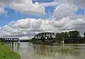 Railway swing bridge