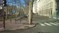 Cours Fauriel auprès de l'hotel de police, Pour les indications cyclables. Février 2014. carte
