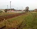 Dawna stacja, obecnie bocznica szlakowa (linia kolejowa nr 254) Braniewo Brama.