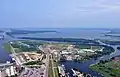 Bocznica stacyjna Szczecin Ostrów Grabowski, odgałęziająca się od rejonu SPD stacji Szczecin Port Centralny (linia kolejowa nr 439).