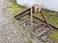 A Common form of buffer stop found in the United States