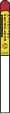 Metal marker post: marker=post material=metal