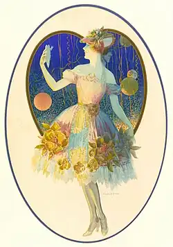 1928 "Valentine Girl" used on cover of Dennison's Party Magazine, January/February 1928[28]