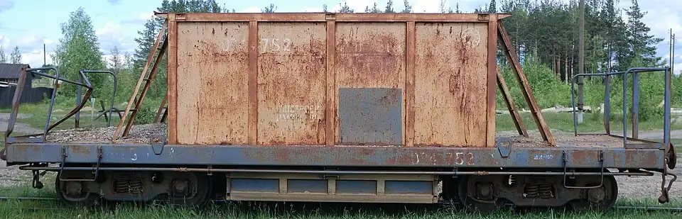 Hopper car for track ballast, 750 mm (2 ft 5+1⁄2 in) gauge