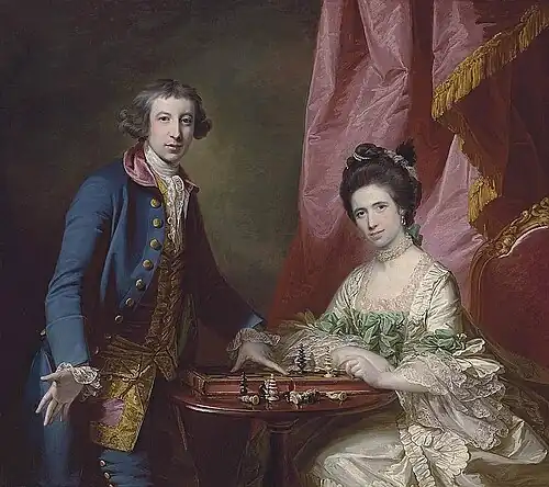 The Chess Players by Francis Cotes