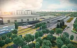 The project of a new station.[3]