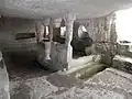 A baptistery church inside the cave