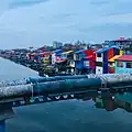 Colorful houses in Anzali