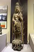 Liao era painted wooden statue of Guanyin