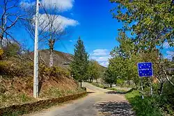 Entrance into Rihonor de Castilla, Spanish-Portuguese border.
