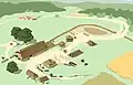 Germanic homestead, Przeworsk culture, 3rd-4th century