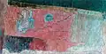 Artificial Flower with a Pink Background, 1974, Oil on paper laid down on canvas, 28 x 54&nbsp;cm.