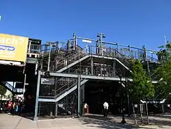 The IRT Jerome Line station as seen from the street