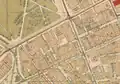 Detail of 1890s map of Boston, showing Hotel Touraine