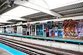 The 18th station is built with art walls and structures