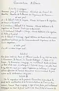 Military convention (1st page)