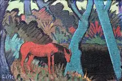 Gypsy horse at black water, 1928, Germanisches Nationalmuseum