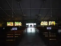 Church interior facing the main entrance