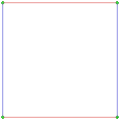 2{4}2, or , with 4 vertices, and 4 2-edges