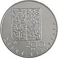 200 Kč Reverse from 1994