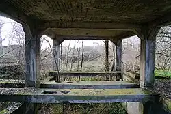 The interior of the same building.