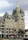 The Albany Evening Journal Building at the south end of the complex