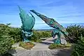 Meeting of Two Worlds sculpture