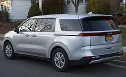 Rear view (US)