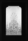 Etched door window (American, nineteenth century)