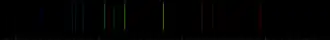 Color lines in a spectral range