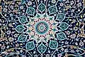 Intricate designs on the mosque interior, from Mehr News