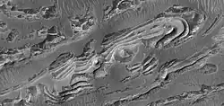 Close view of layers