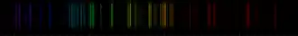 Color lines in a spectral range